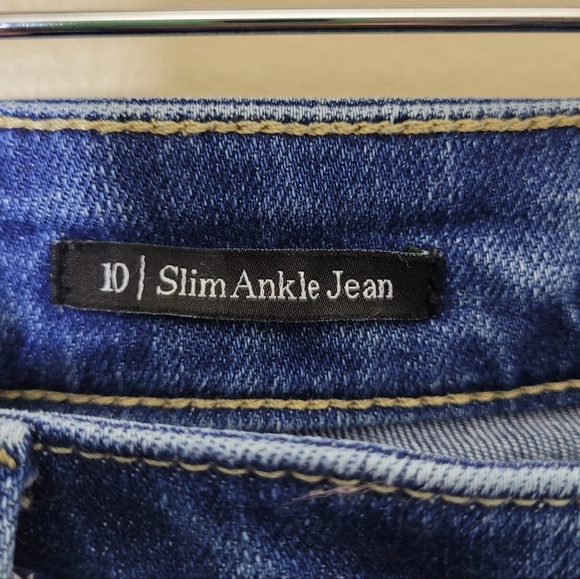 Talbots Slim Ankle Jeans In Culver Wash Womens Size 10 - Picture 5 of 7